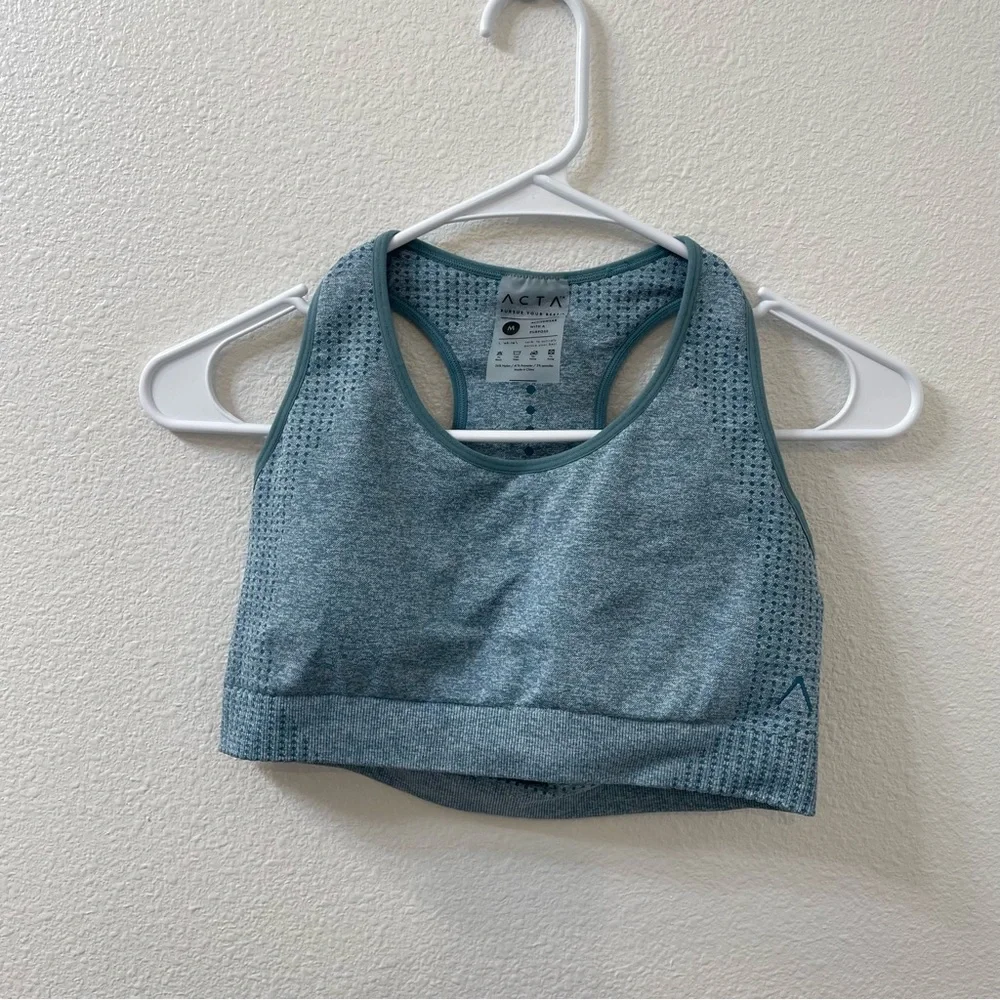 Acta sports bra teal blue medium